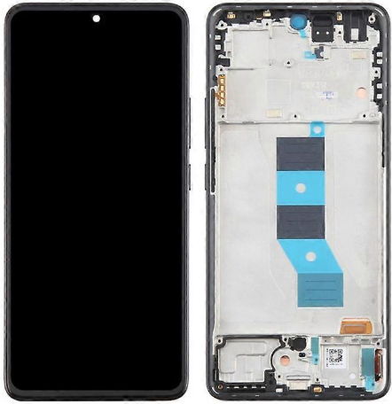 PANTALLA COMPLETA X REDMI NOTE 14 CON MARCO NEGRO INCELL