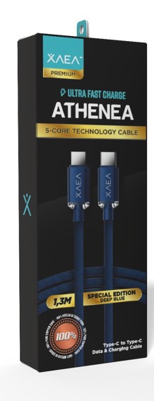 CABLE ATHENEA TIPO C-C EDICION ESPECIAL MODX-00F3 - XAEA - DEEP BLUE