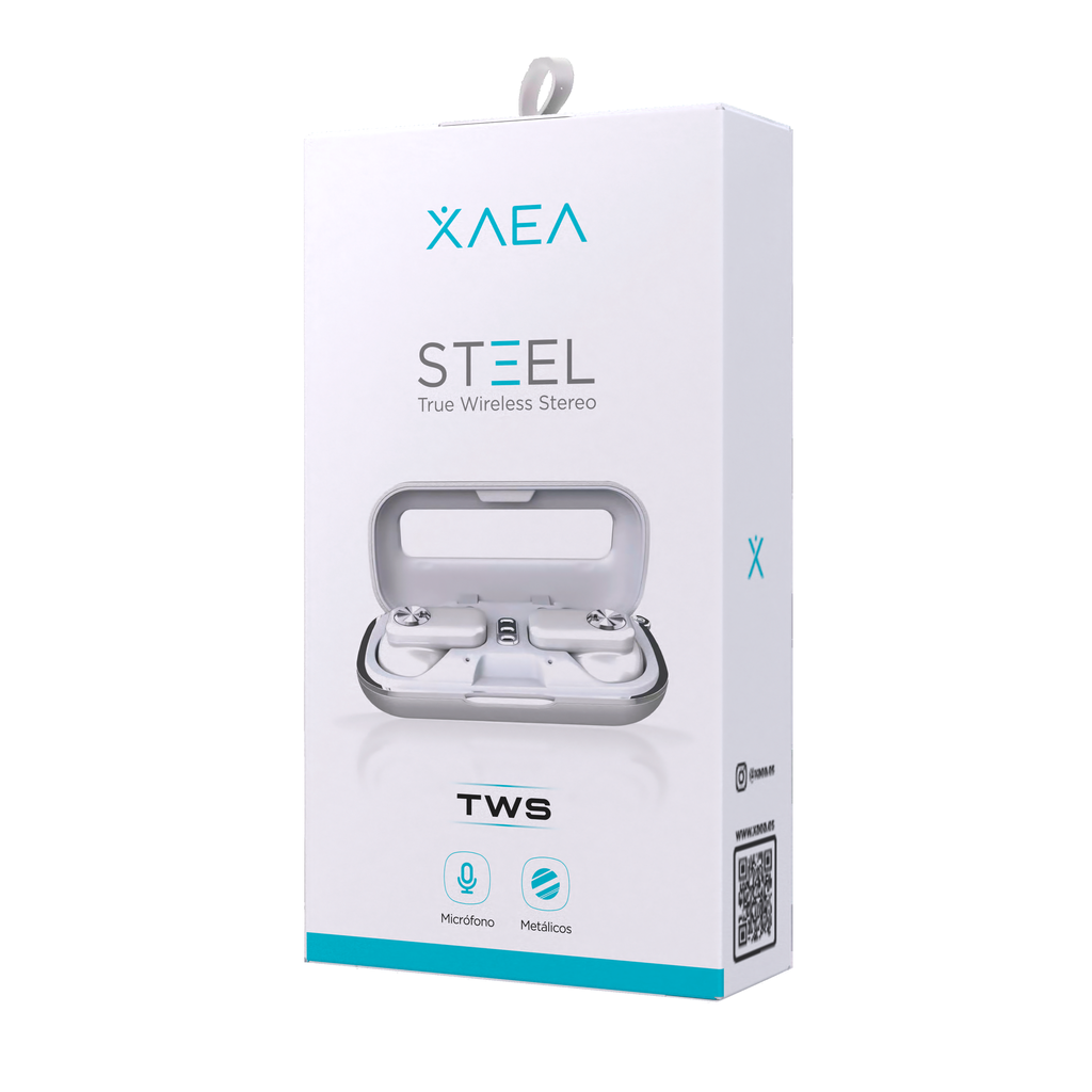 AURICULAR TWS STEEL X-102 XAEA BLANCO