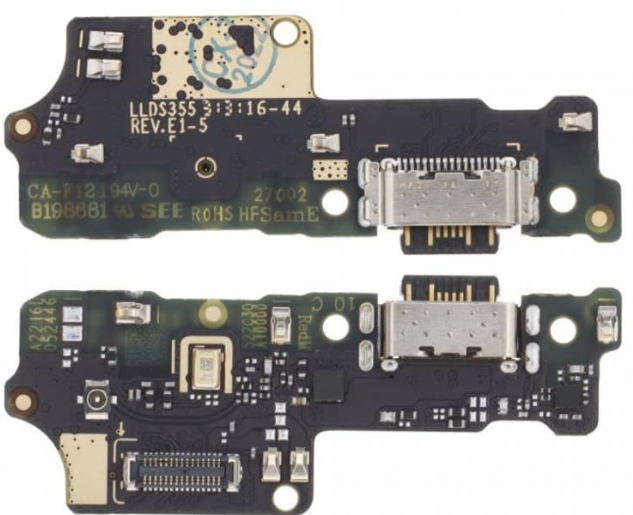 PLACA DE CONECTOR DE CARGA USB TIPO-C CON MICRÓFONO X REDMI 10C ORIG