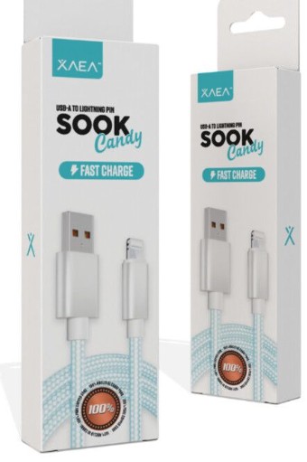 CABLE USB LIGHTNING MODX-092 - SOOK CANDY - XAEA - CELESTE