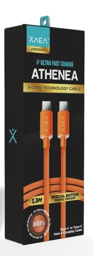 [CABTIP0400F300I] CABLE ATHENEA TIPO C-C EDICION ESPECIAL X-00F3 - XAEA - NARANJA