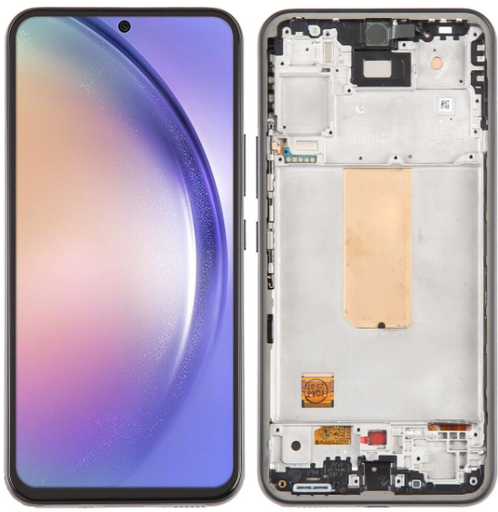 [9744] PANTALLA COMPLETA S A54 5G A546 CON MARCO OLED NEGRO